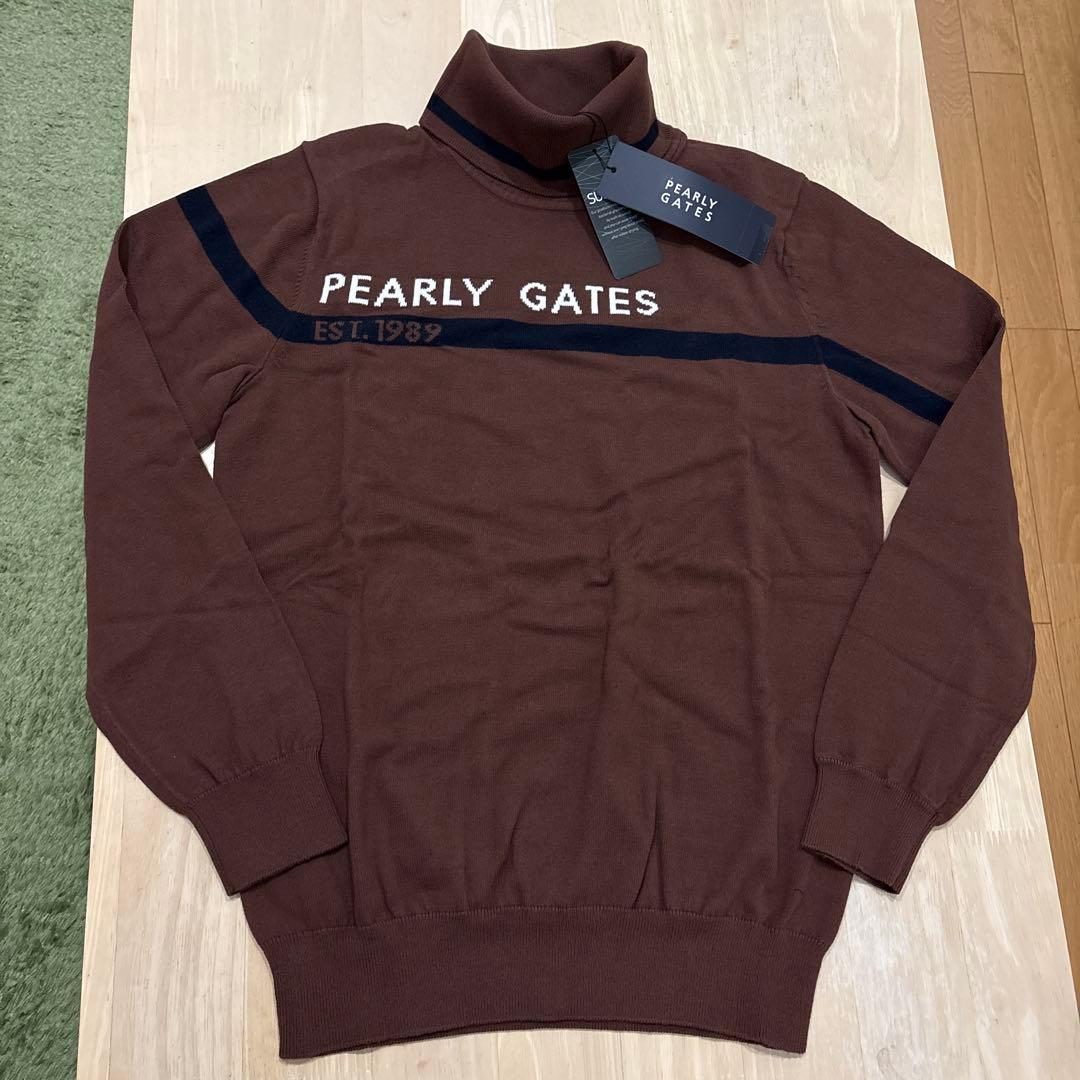 パーリーゲイツ☆新品 ソフトタッチハイネックニット プルオーバー