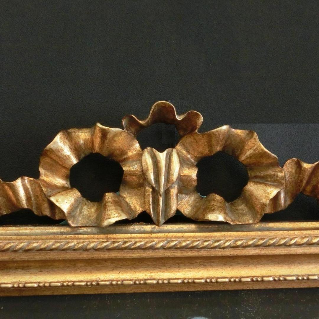 ロココ調　アンティークフレーム　マリーアントワネット　額絵　378