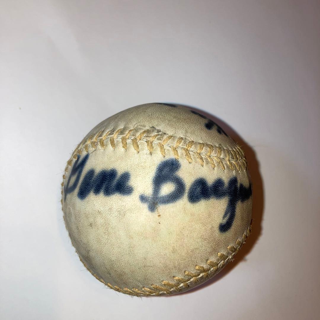 吉田義男、村山実、ジーンバッキーサイン入り野球ボール