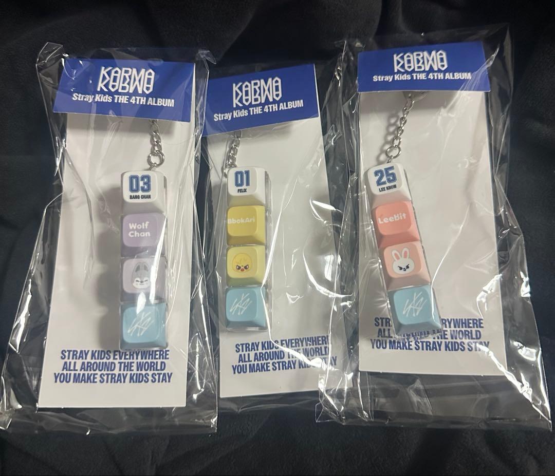 アイドル stray kids KARMA POP UP Keycap Keyring