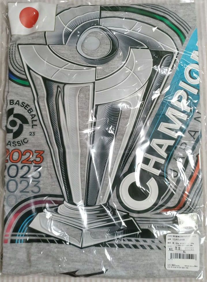 2023年野球ワールドクラシック チャンピオンTシャツ XL