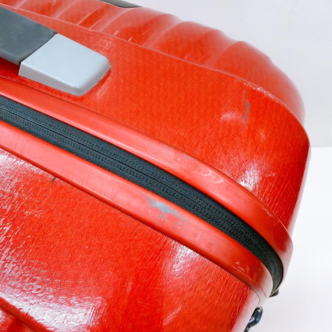 【良品】Samsonite サムソナイト スーツケース スピナー81 レッド