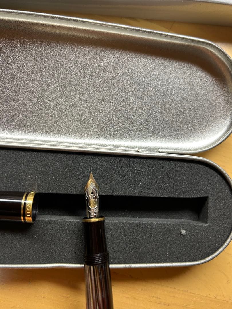 Pelikan スーべレーンm400 茶縞 EF