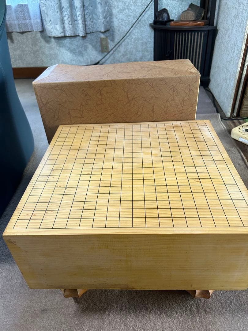 木製囲碁盤 脚付き 約45cm