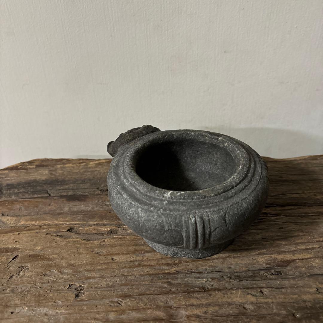 李朝　石製　香炉　祭器　朝鮮王朝　高麗　朝鮮王朝　骨董品　古民芸　古美術