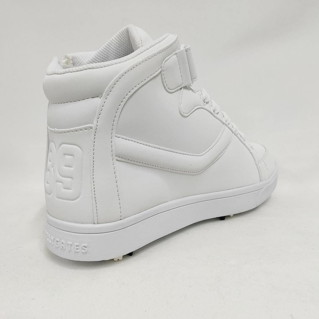 ○★新品 未使用 パーリーゲイツ ミドルカット ゴルフシューズ ホワイト23.5