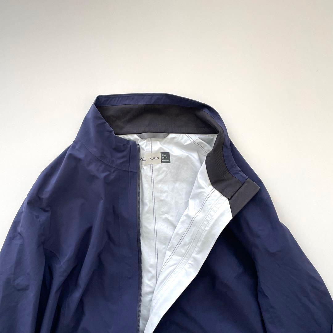 KJUSチュースレディース ゴルフ レインウェア セット　セットアップ　ネイビー