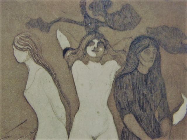 EDVARD MUNCH、エドヴァルド・ムンク【Das Weibkas】