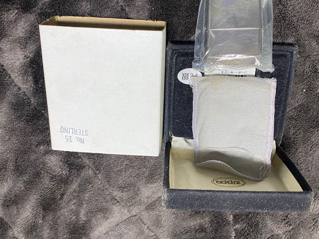 ZIPPO 純銀　1991 新品　未使用　筆記体　ヴィンテージ ジッポー