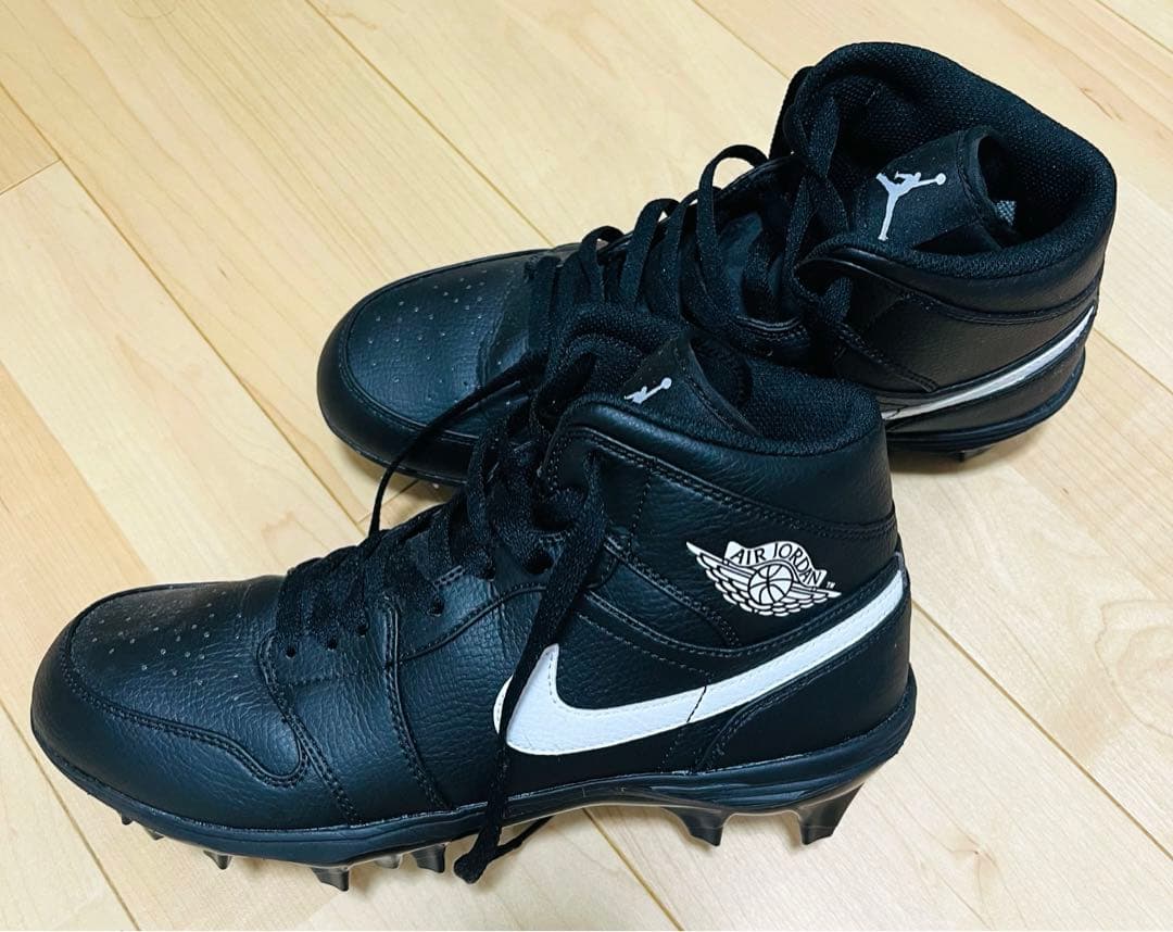 【美品】NIKE Jordan 1 Mid TD アメフト スパイク 27.5