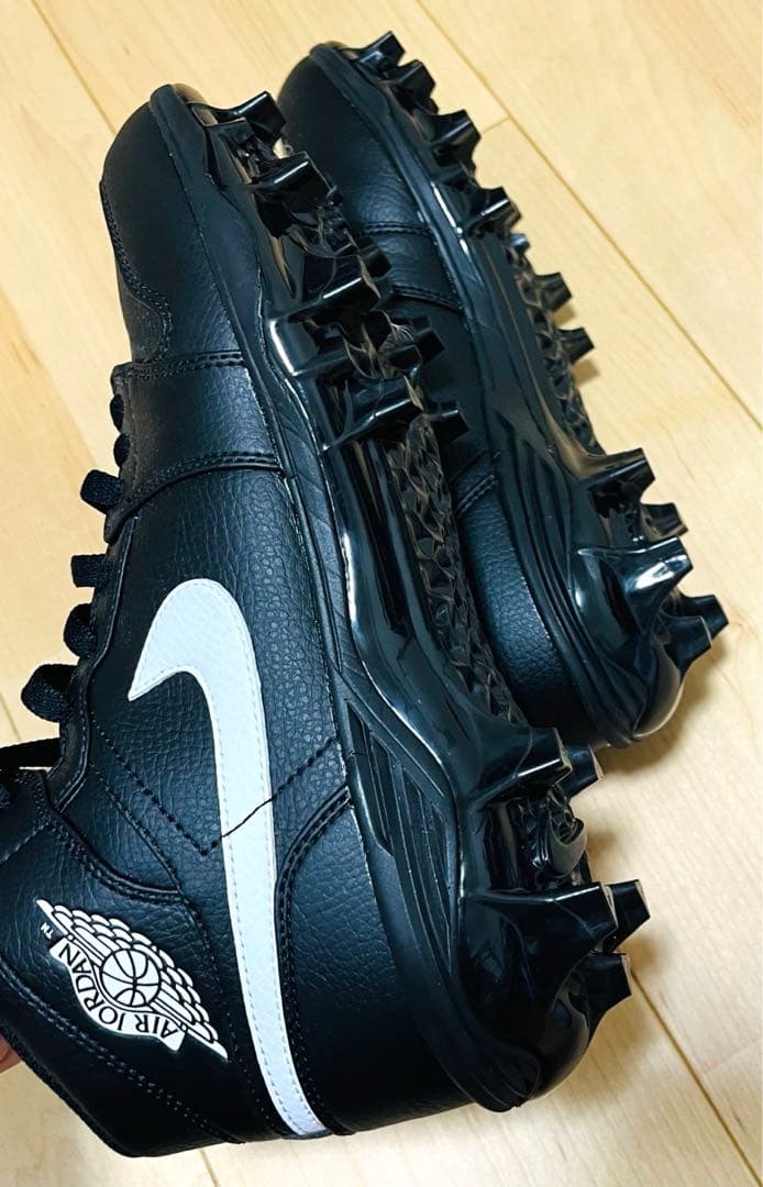 【美品】NIKE Jordan 1 Mid TD アメフト スパイク 27.5