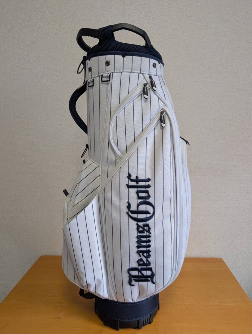 BEAMS GOLF ピンストライプ エイトハーフ キャディバッグ