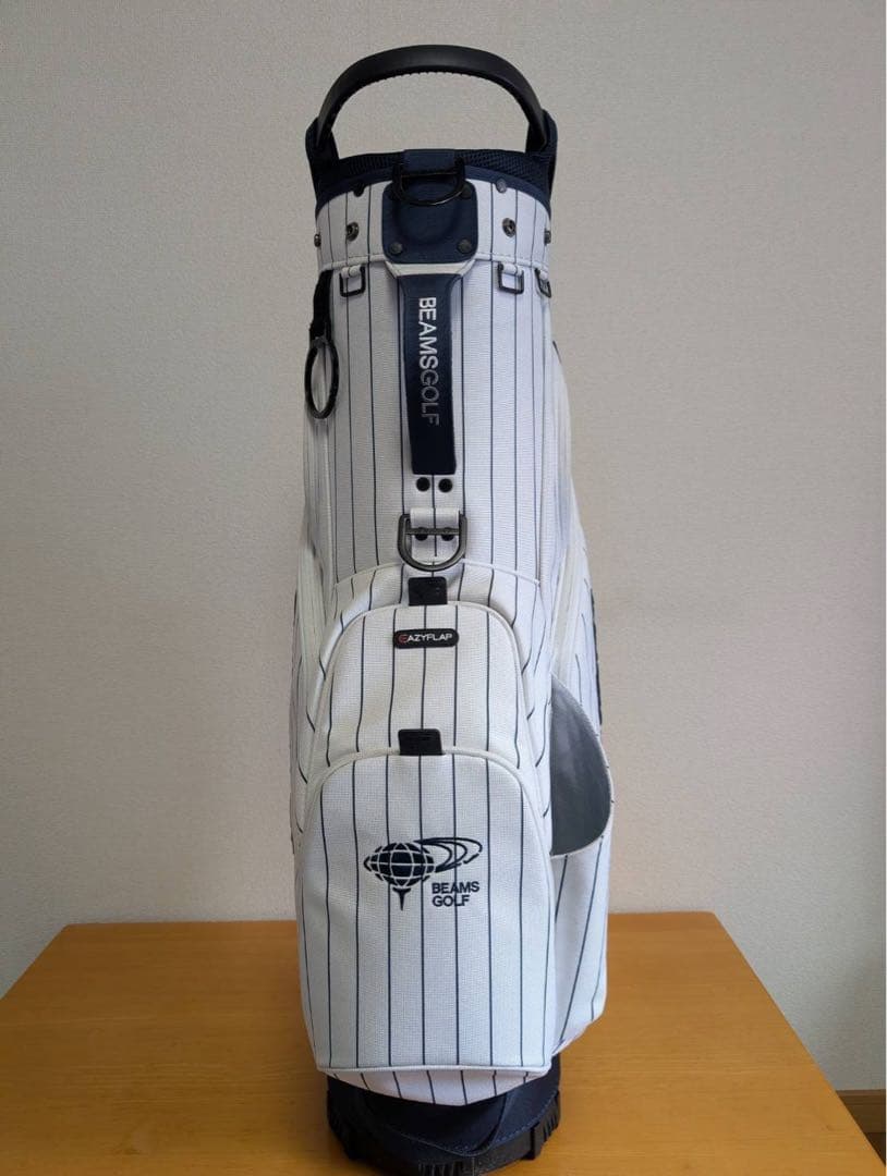 BEAMS GOLF ピンストライプ エイトハーフ キャディバッグ