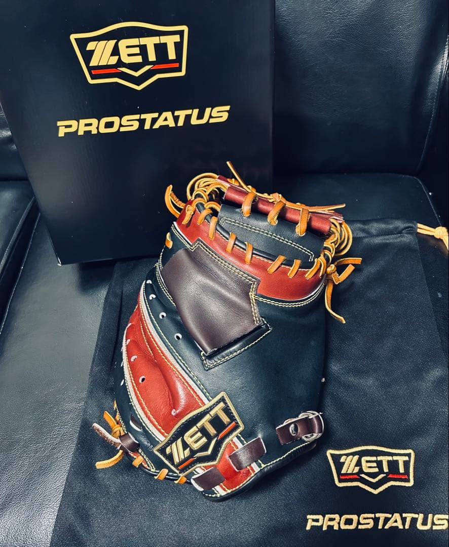 ZETT プロステイタス オーダー キャッチャーミット 小林 屋外未使用型付け済