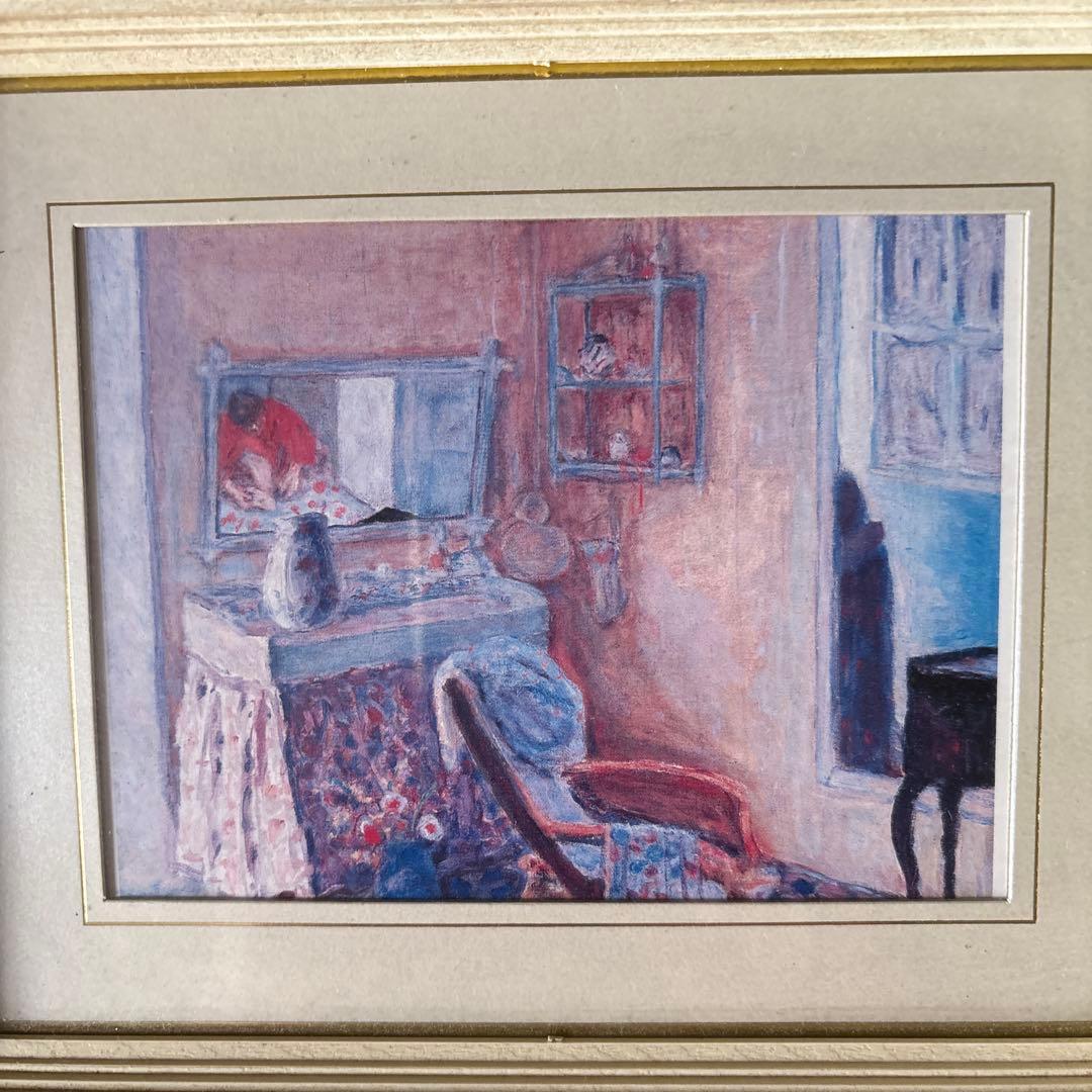 室内の静物画 油彩 白色フレーム