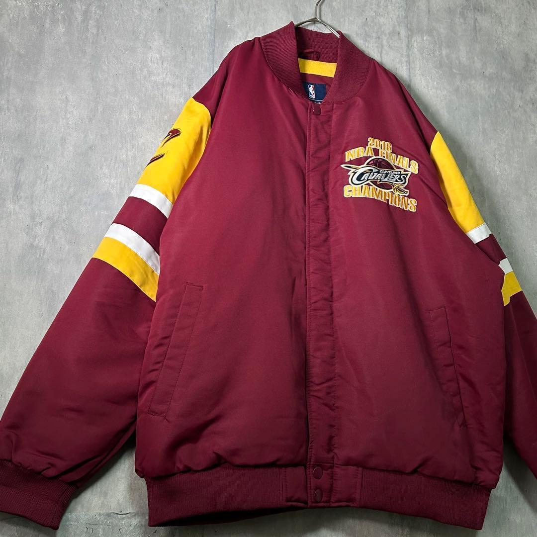 極美品 NBA キャバリアーズ 2016 チャンピオン記念 スタジャン ブルゾン