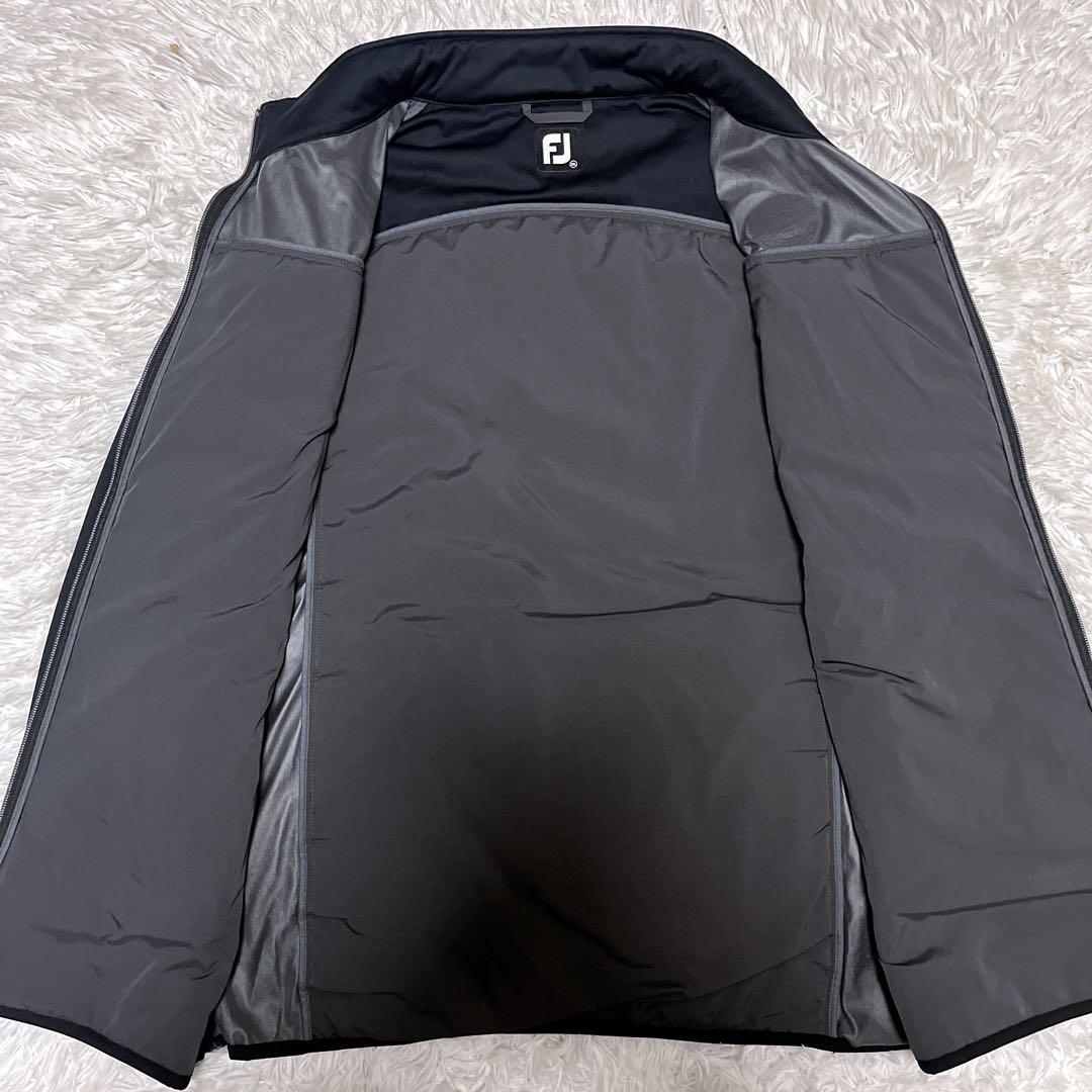 【極美品/メンズ2XL】フットジョイ ハイブリッド　中綿ジャケット　黒　グレー