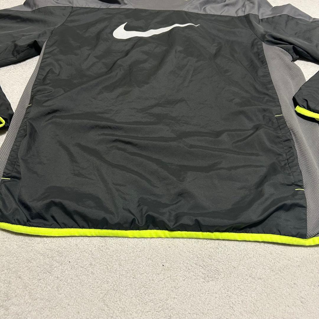 ナイキ スウッシュ ピステ 上下セット ナイロン 黒 グレー 蛍光イエロー XL