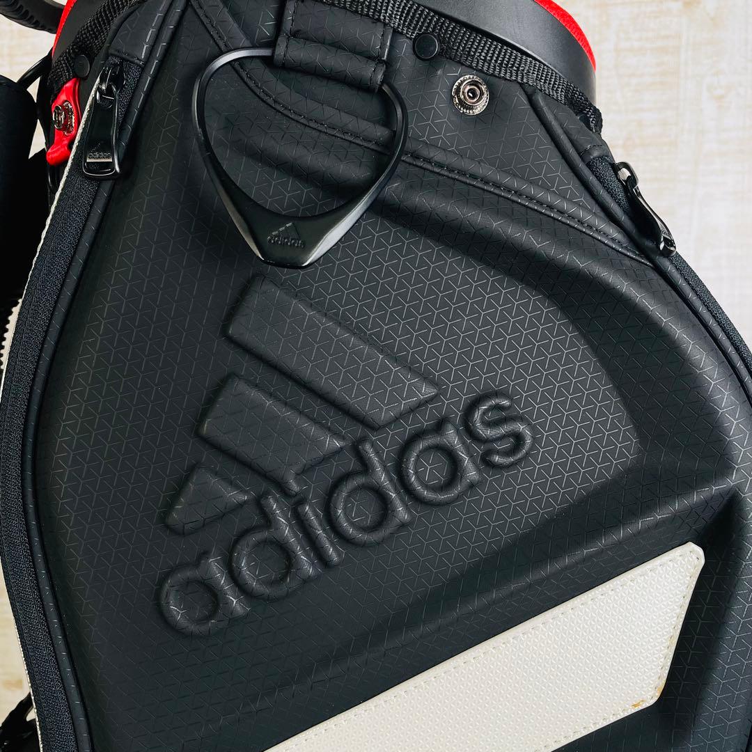 adidas アディダス　ツアープロダイナミック キャディバッグ 鏡面3ライン