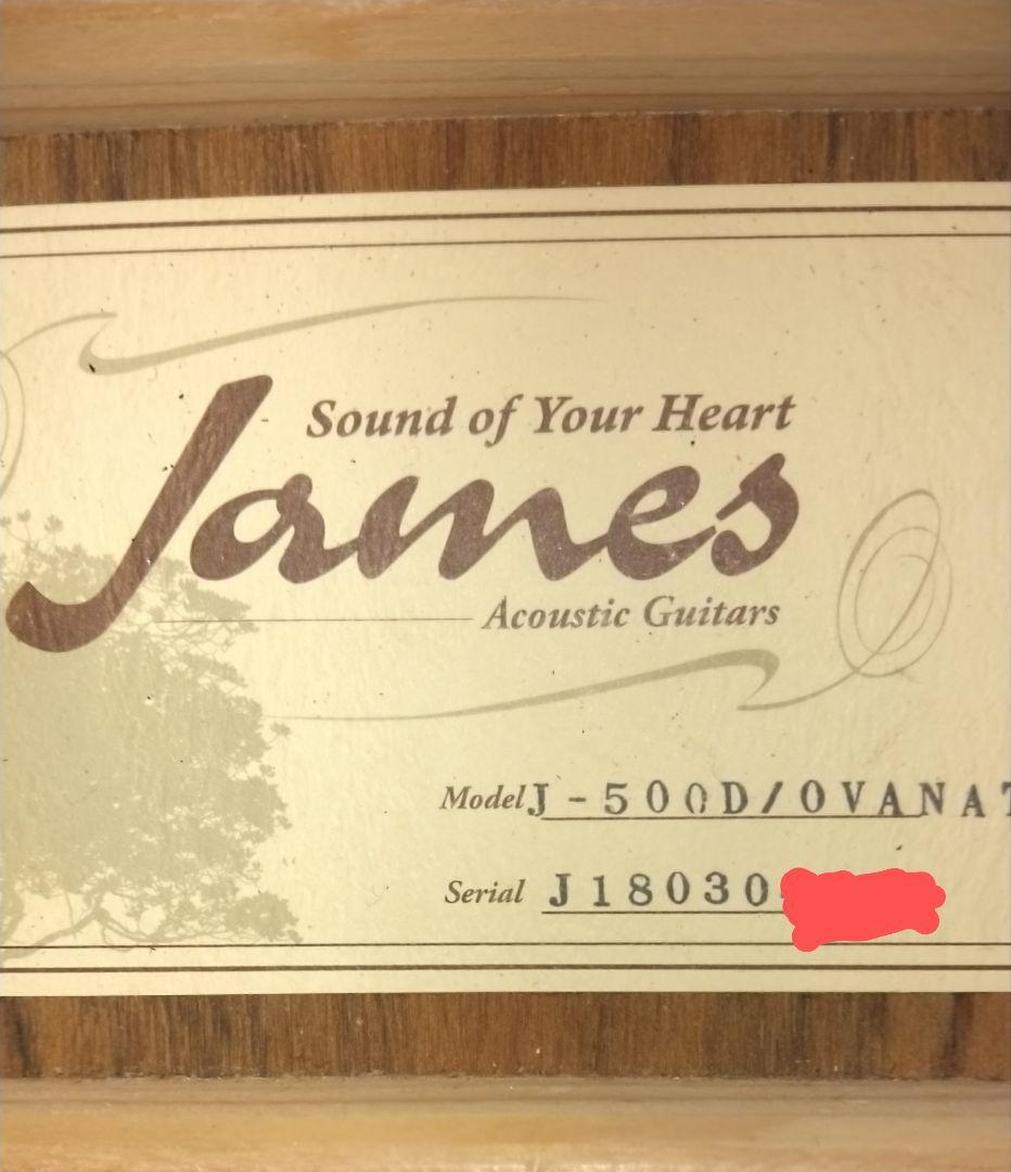 James J-500D サイド・バック トラ杢