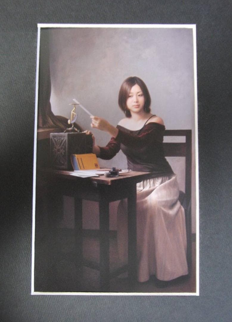 生島浩、【月隠り】、希少な額装用画集より、厳選、新品額装、マット額装付