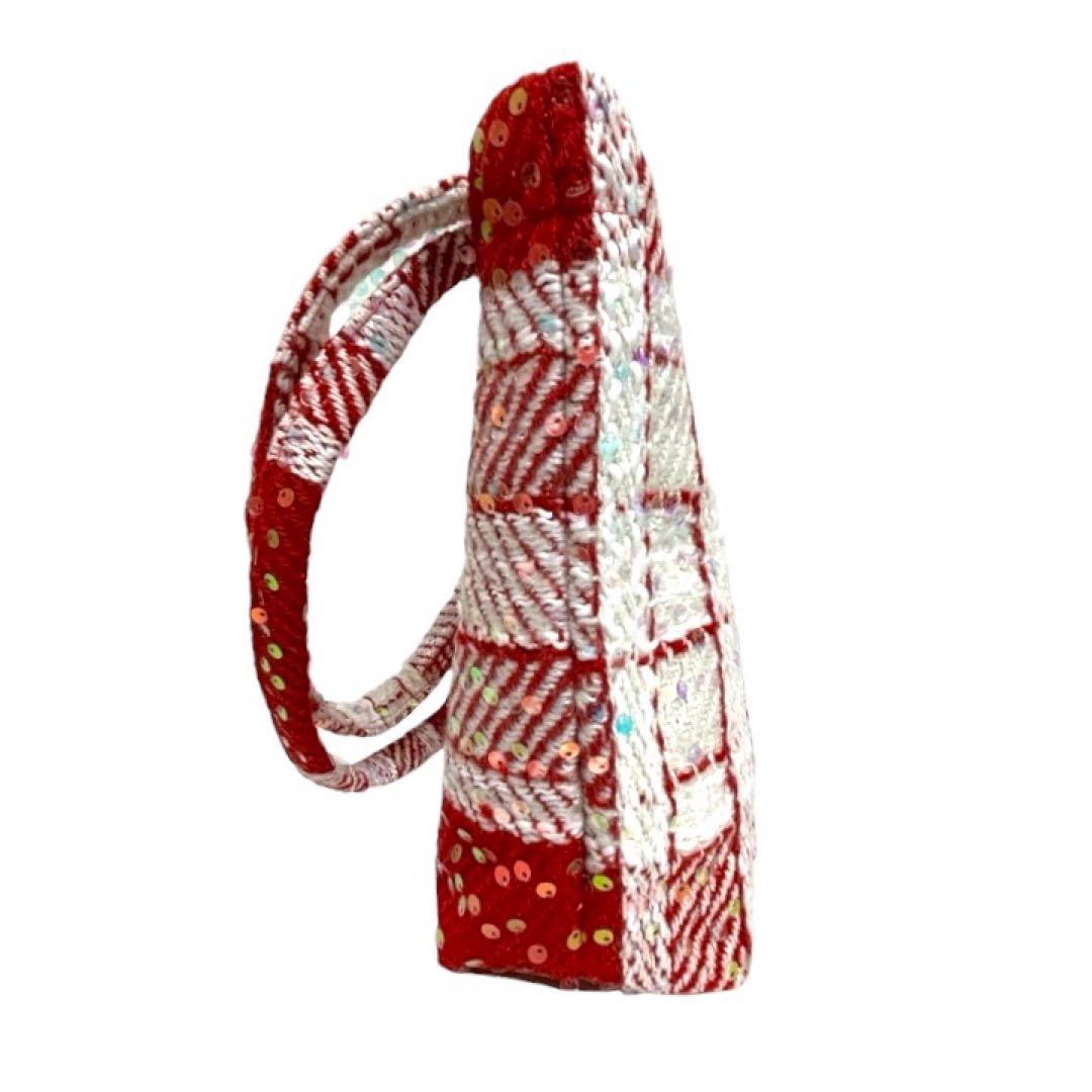 希少 CHANEL シャネル ツイード トートバッグ ノベルティ スパンコール