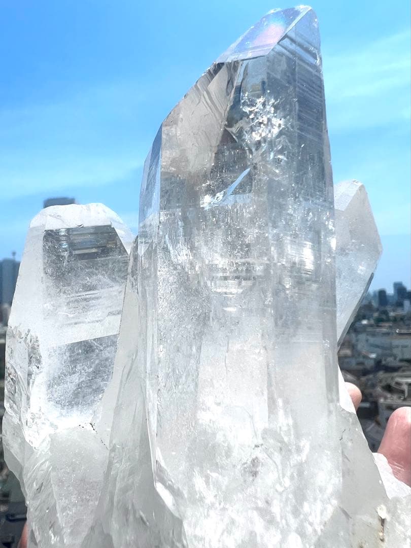 美✨1.3kg!希少✨AAAAA 宝石質 マニハール水晶 ✨大天使ミカエルの神殿