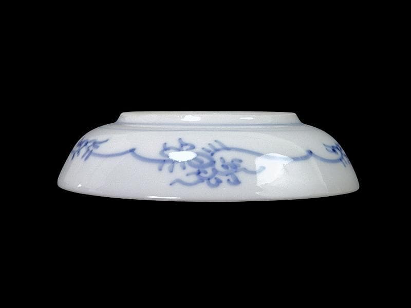 大聖寺伊万里　色絵　花鳥紋の図　４寸皿　４客　A541AS-CVu