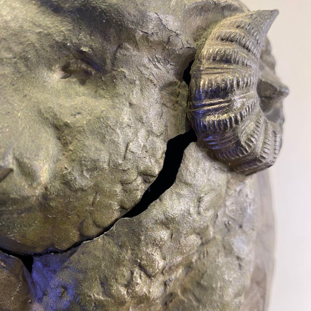 詳細不明の羊の銅像 アンティーク