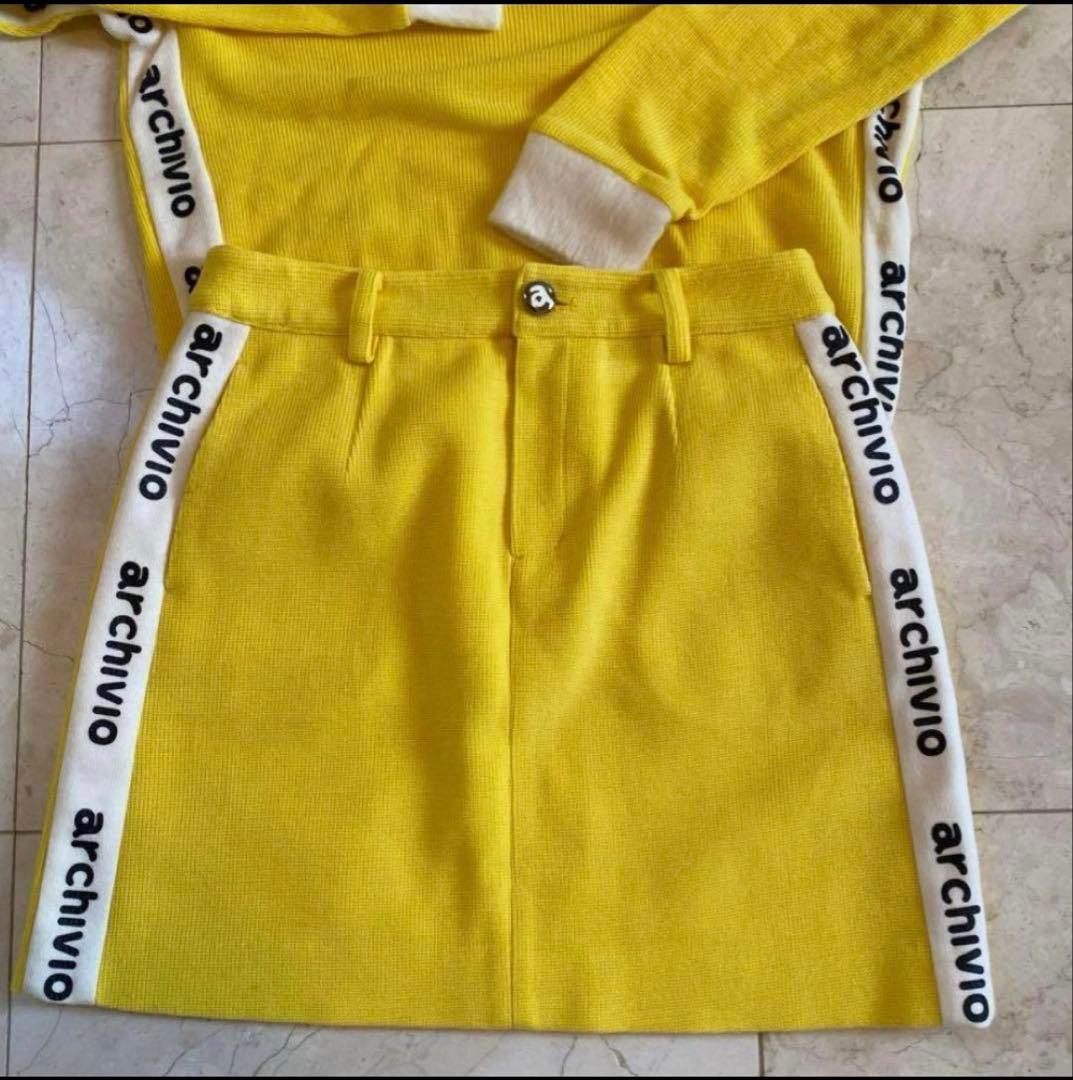 最終お値引しました！【冬物】イエローセットアップ archivo