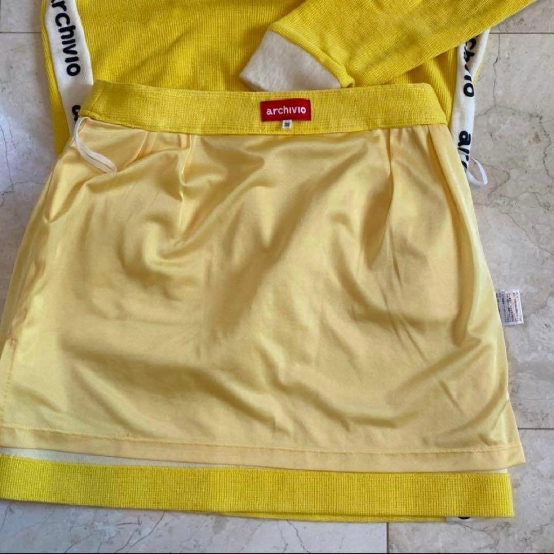 最終お値引しました！【冬物】イエローセットアップ archivo