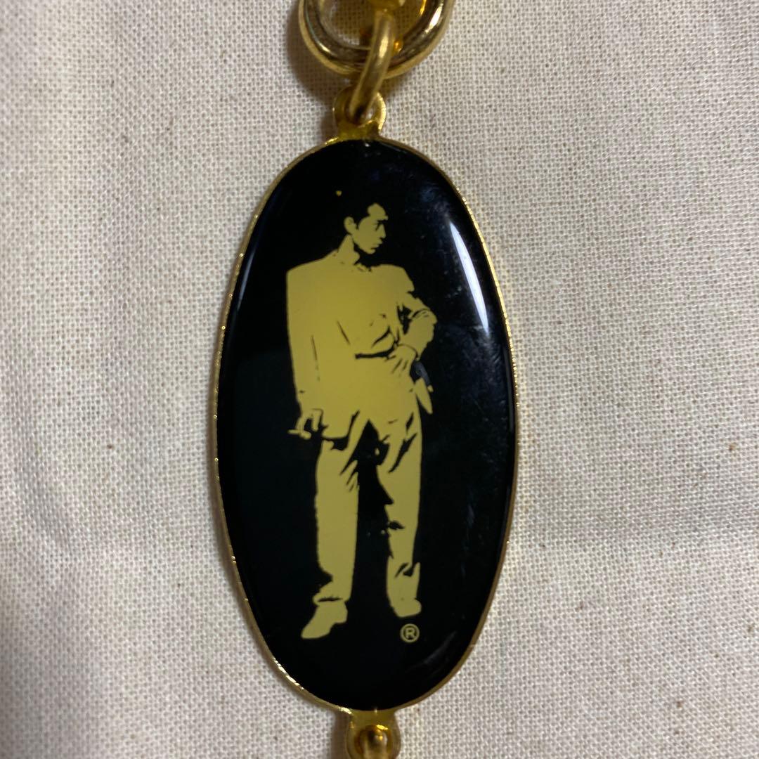 矢沢永吉　横顔シルエット　チェーンキーホルダー