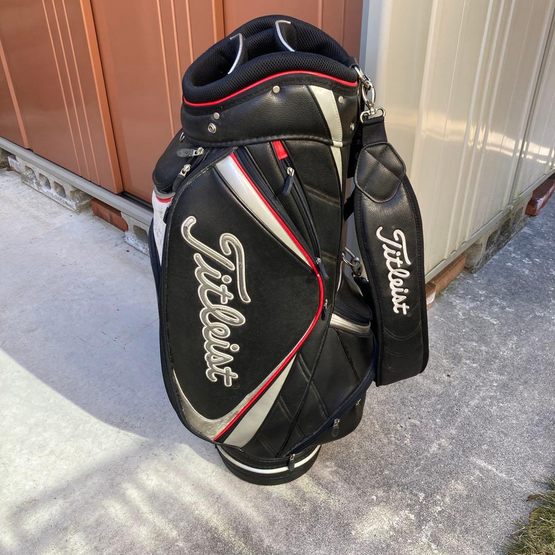 Titleist キャディバッグ ブラック/ホワイト/レッド