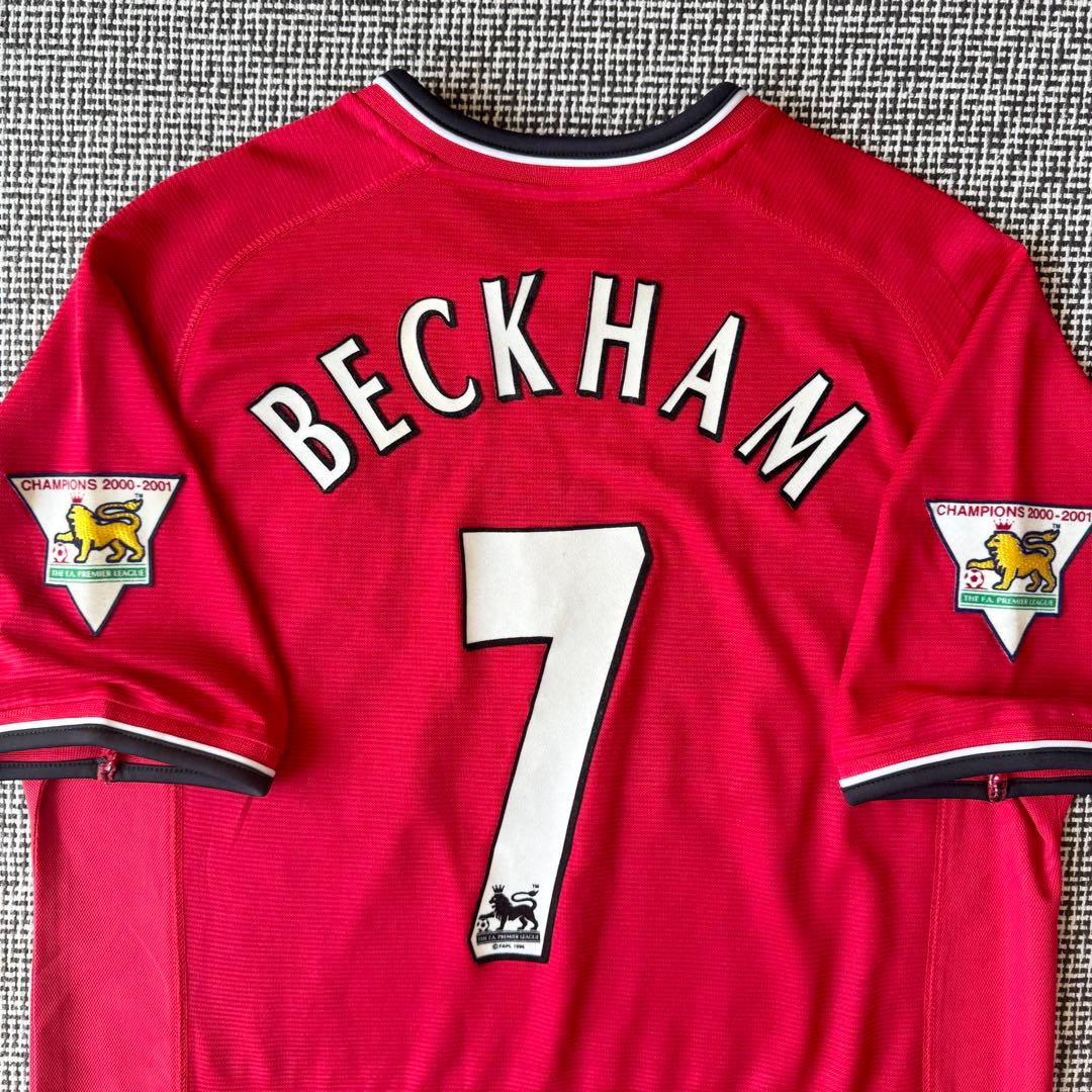 【プレミア優勝パッチ付き】D・ベッカム ＃７ マンチェスター・U ００／０１