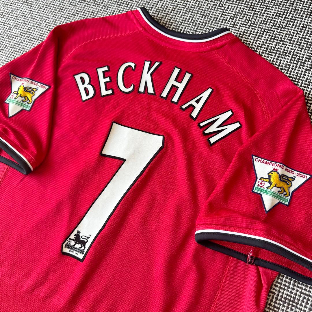 【プレミア優勝パッチ付き】D・ベッカム ＃７ マンチェスター・U ００／０１
