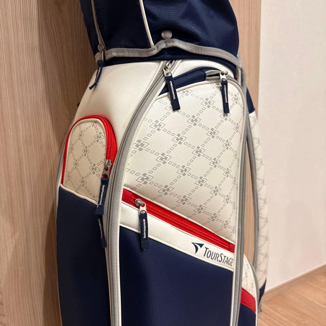 TOURSTAGE ゴルフバッグ クラブセット＋ ボール28個と小物