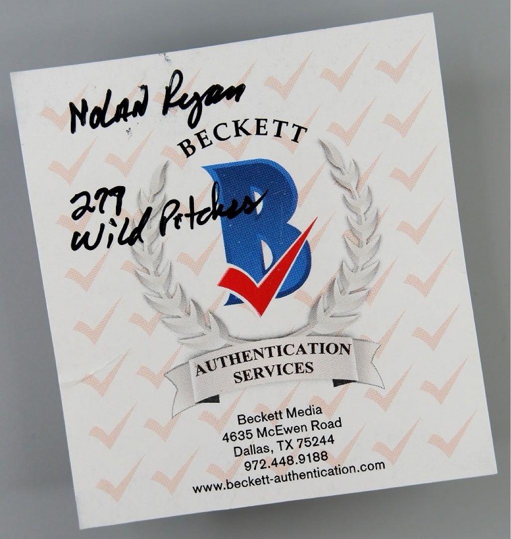 ノーラン・ライアン 「277WildPitches」直筆サインボール/大谷翔平