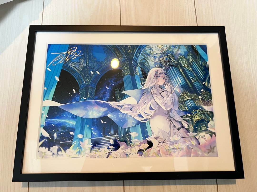 藤ちょこ 直筆サイン 複製原画 ジークレー　奏鳴の宙　A4