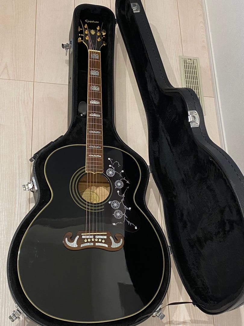 美品エピフォンEPIPHONEbyGibson EJ200BKギターハードケース