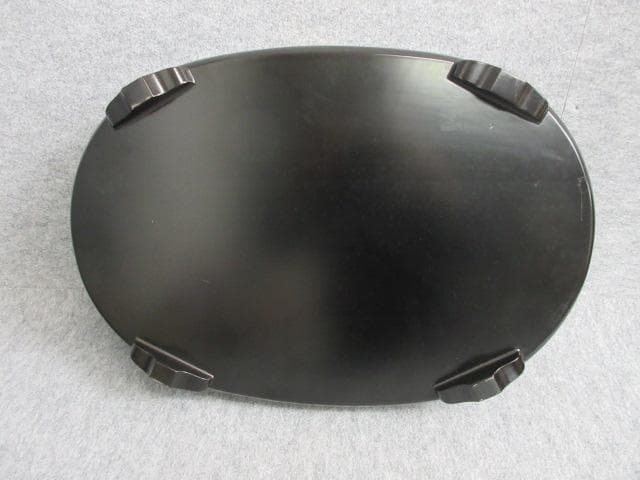 黒塗蒔絵雪輪に剣片喰紋入り花唐草模様水盤 [B27829]