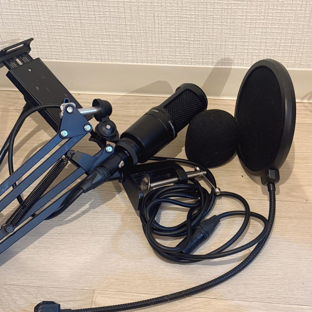 audio-technica AT2020 マイクスタンド付き