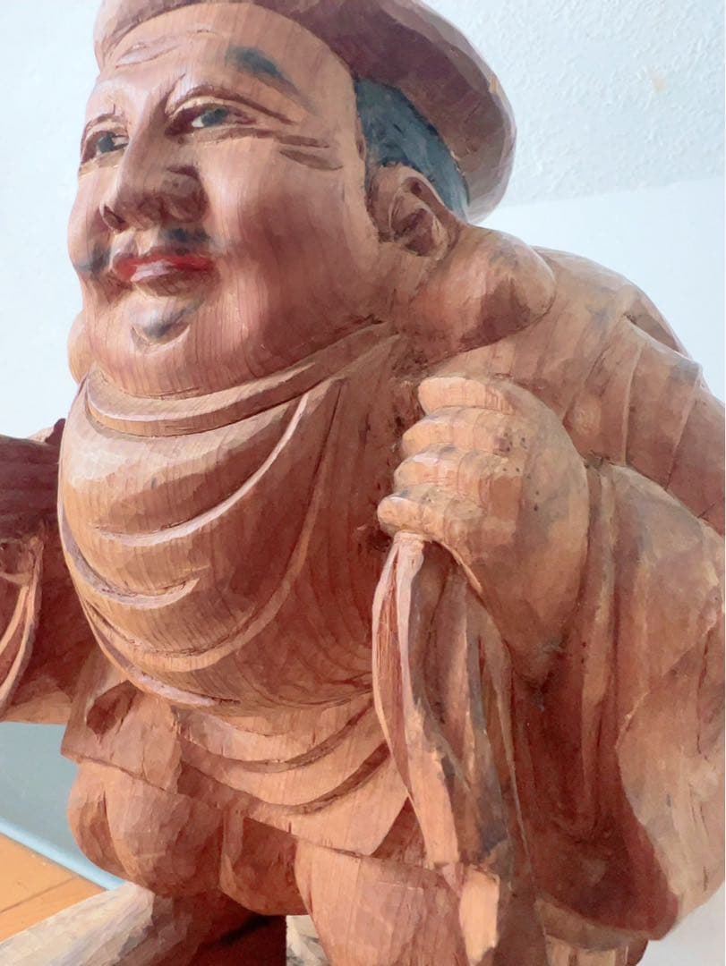 木製 福の神 彫刻
