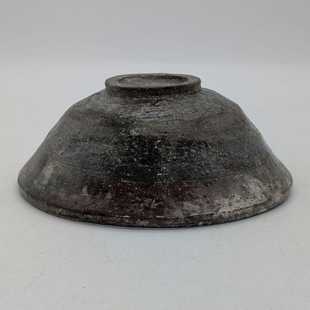 竹子窯 西川清翠 備前楽茶盌 共箱 抹茶碗 抹茶茶碗 茶道具 茶器 食器 平茶碗