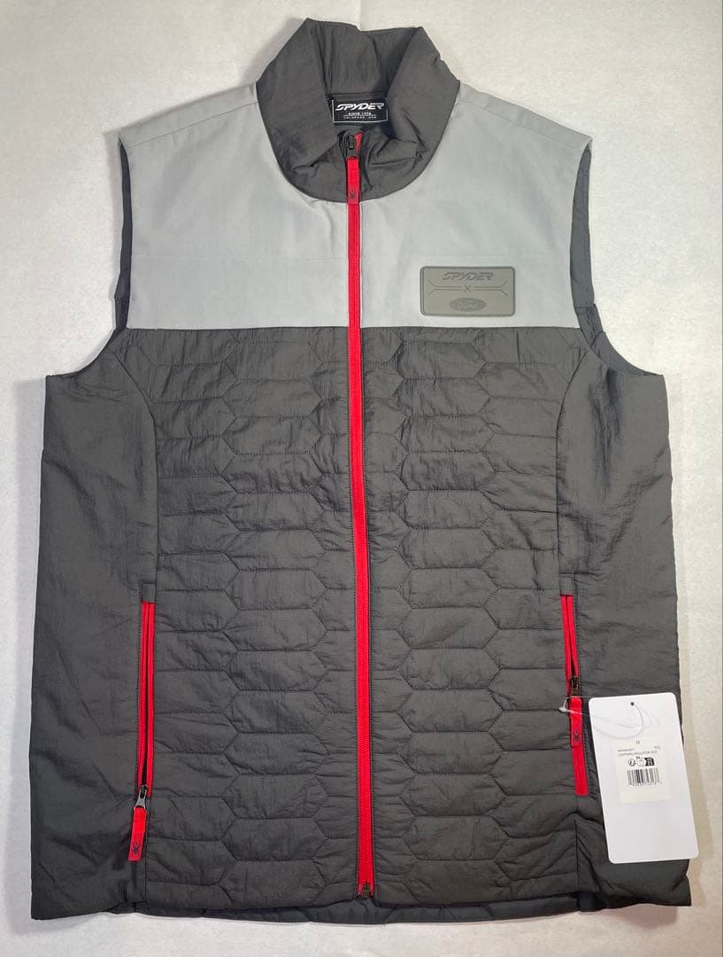 FORD&SPYDER グレー/赤 ベスト