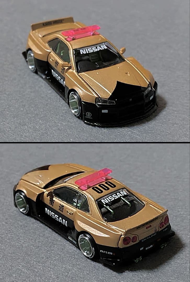 ミニカー (R34) KaidoWorks V2 Aero Police BLKLTD