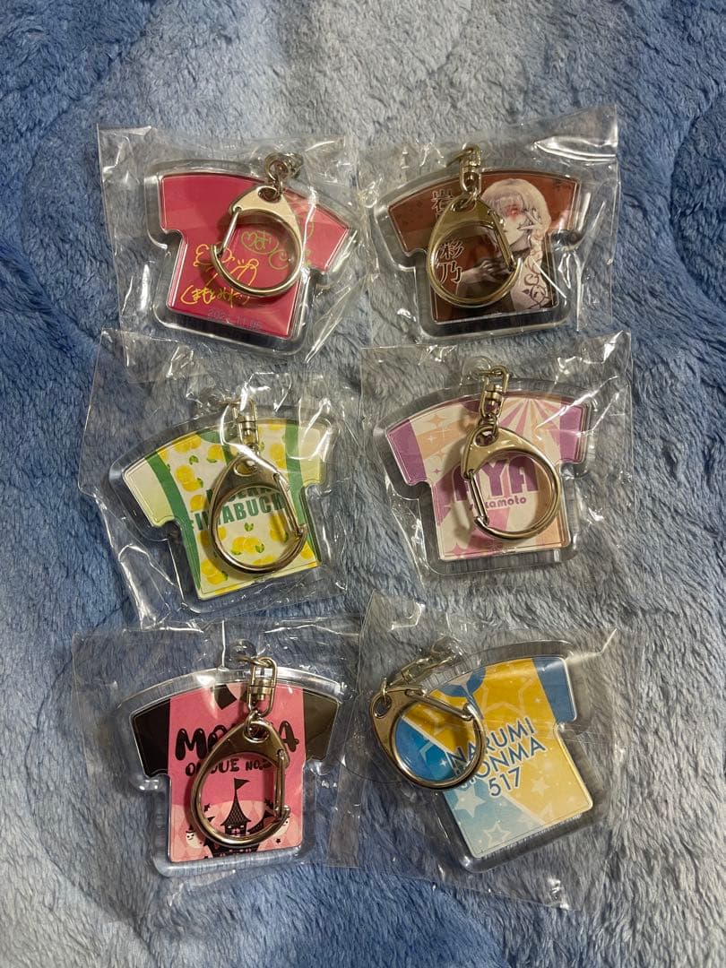 Tシャツ型サイン入りキーホルダーセット