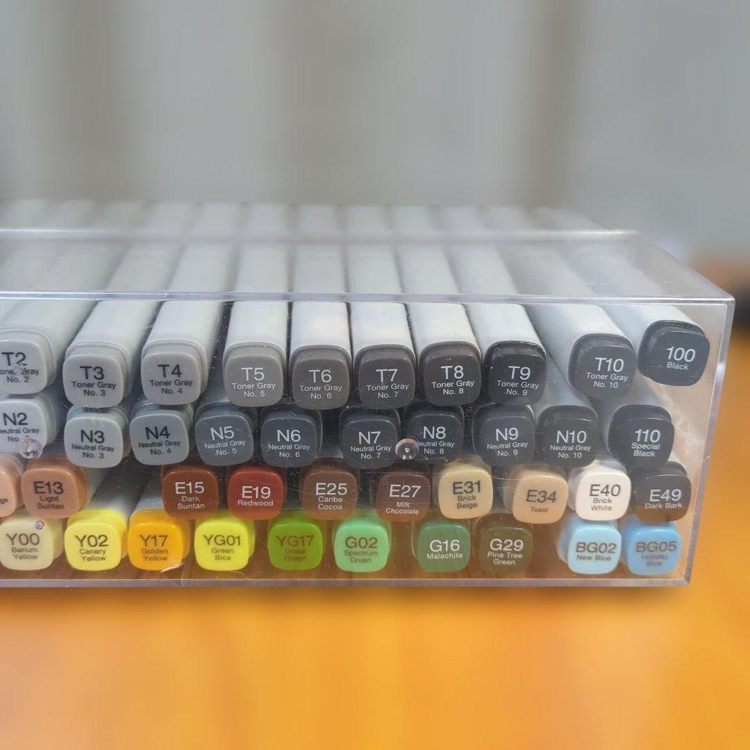 コピック クラシックの72色Bセット: 中間、補助的な色が豊富なセット新品未開封