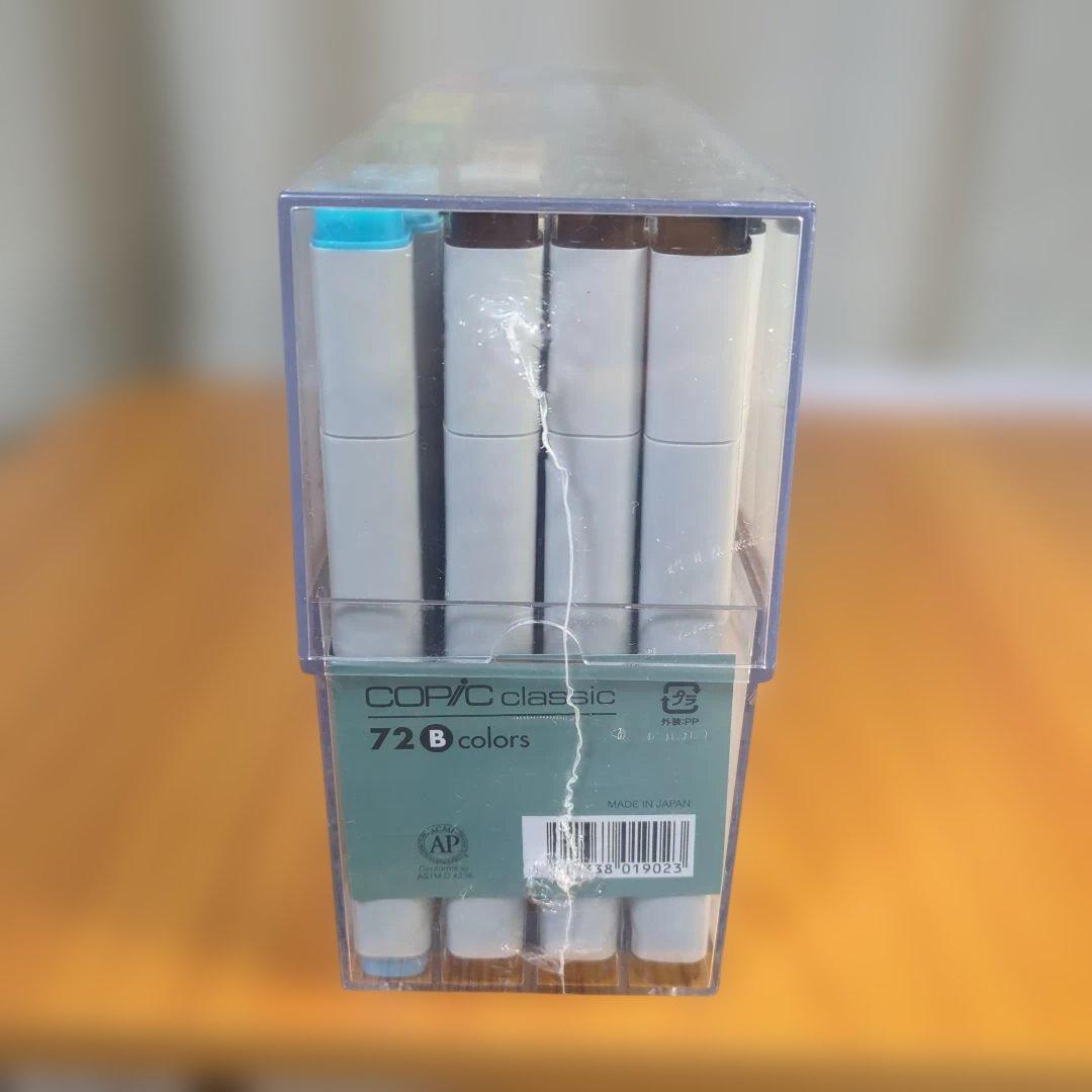 コピック クラシックの72色Bセット: 中間、補助的な色が豊富なセット新品未開封