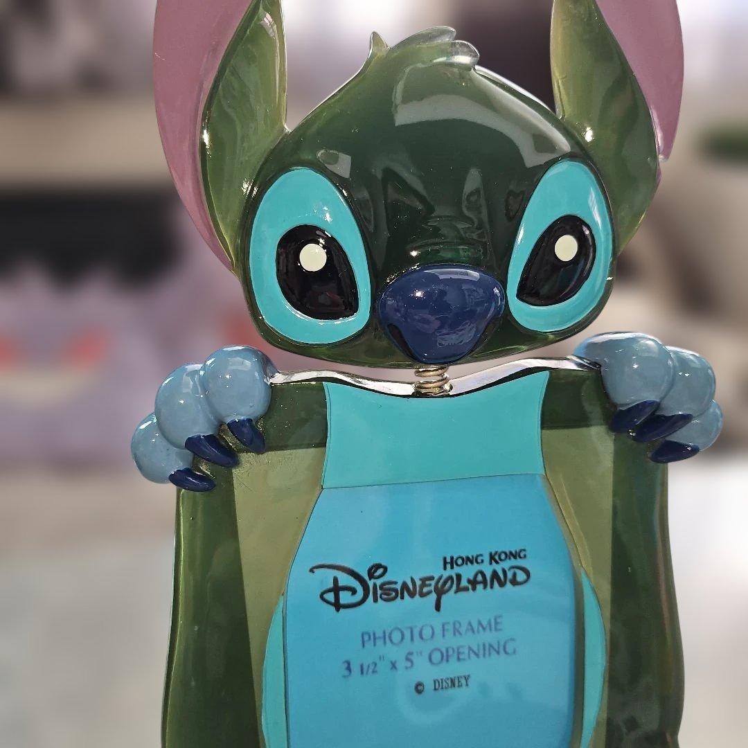 美品 超激レア 香港ディズニー 限定 スティッチ ボブルヘッド 写真立て