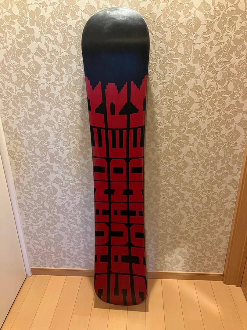 値下げ　スノーボード 153cm savander 赤黒デザイン